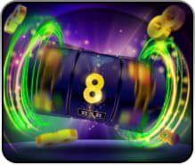 Tangkapan layar aplikasi Android rans slot dengan menu sportsbook dan permainan slot